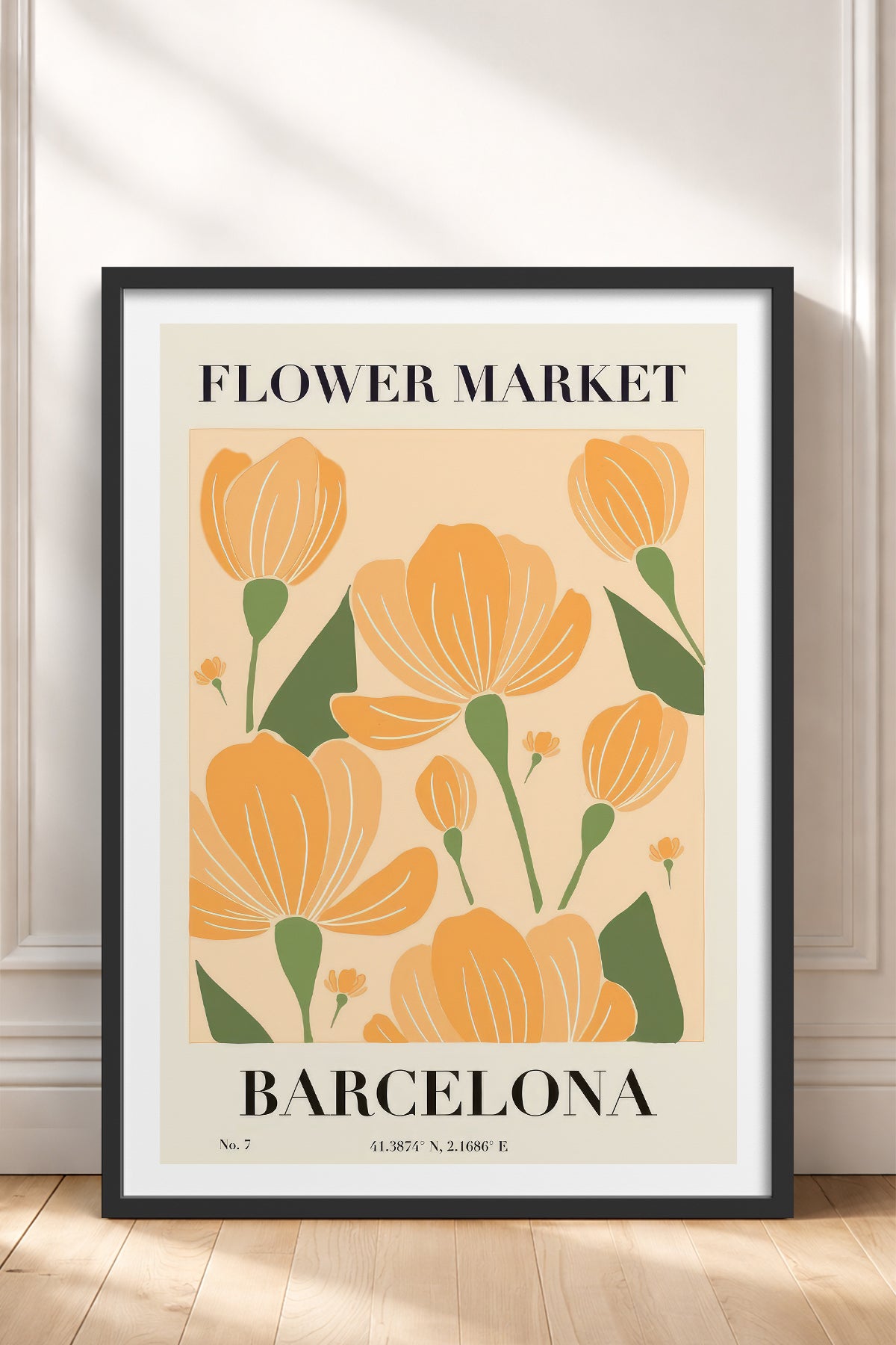 HOMEPACK Ahşap Çerçeveli Tablo Çerçeveli Poster Sanatsal Modern Duvar Dekoru TK-938