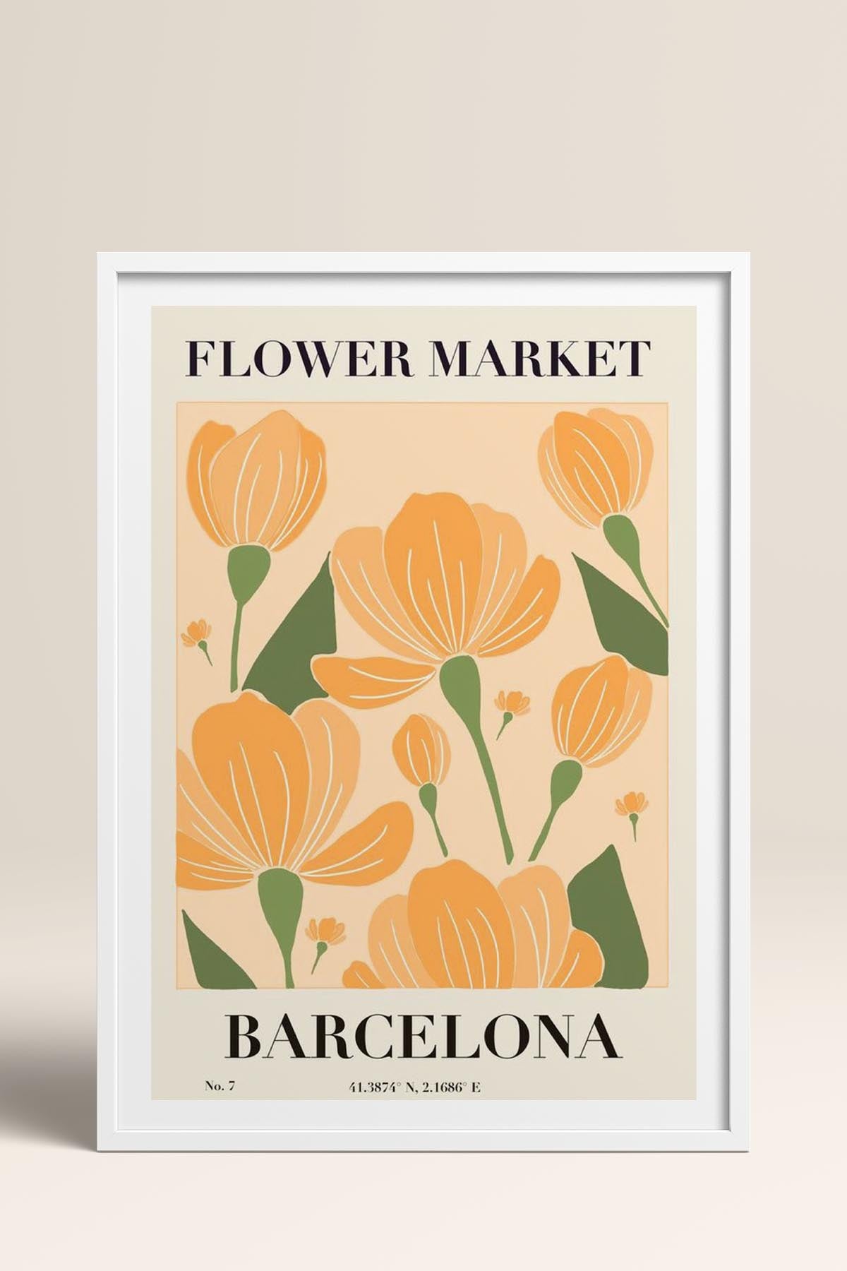 HOMEPACK Ahşap Çerçeveli Tablo Çerçeveli Poster Sanatsal Modern Duvar Dekoru TK-938