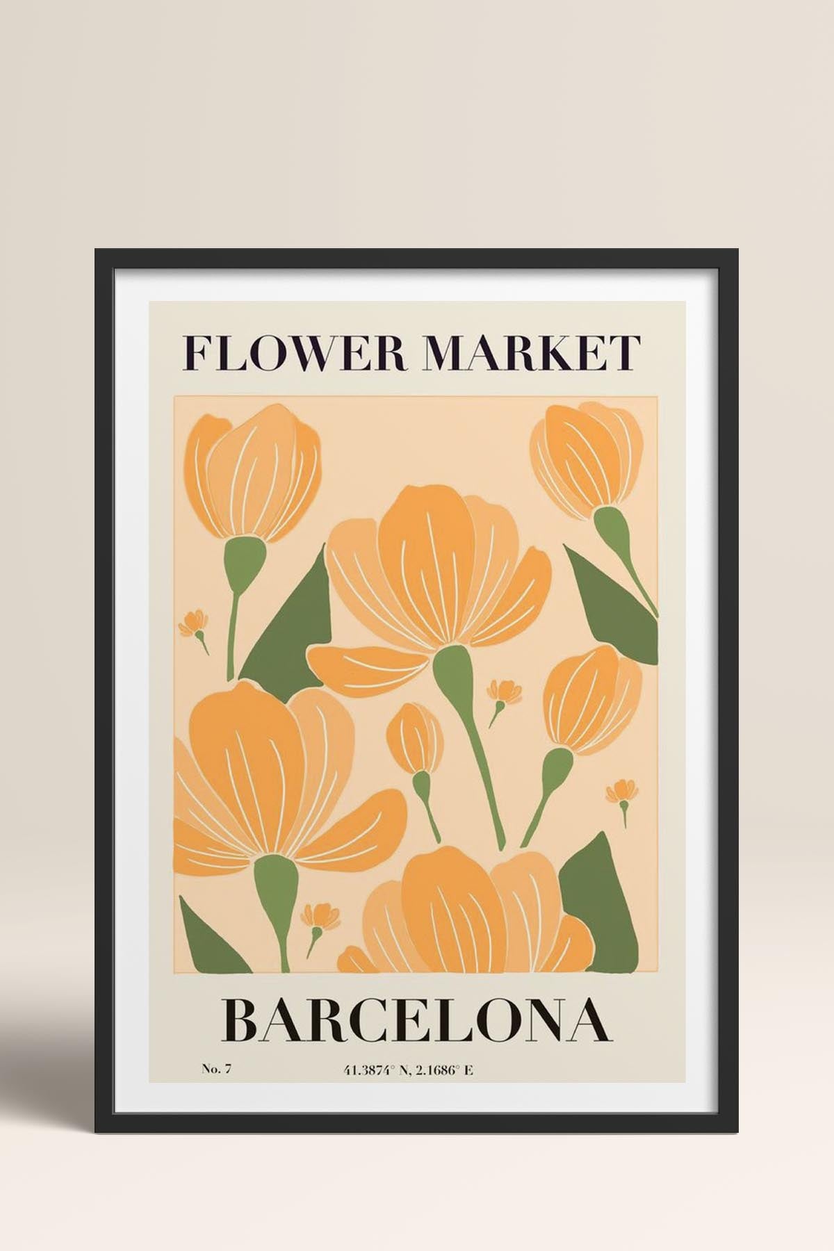 HOMEPACK Ahşap Çerçeveli Tablo Çerçeveli Poster Sanatsal Modern Duvar Dekoru TK-938
