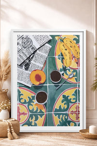 HOMEPACK Ahşap Çerçeveli Tablo Çerçeveli Poster Sanatsal Modern Duvar Dekoru TK-945