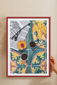 HOMEPACK Ahşap Çerçeveli Tablo Çerçeveli Poster Sanatsal Modern Duvar Dekoru TK-945