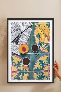 HOMEPACK Ahşap Çerçeveli Tablo Çerçeveli Poster Sanatsal Modern Duvar Dekoru TK-945