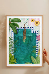 HOMEPACK Ahşap Çerçeveli Tablo Çerçeveli Poster Sanatsal Modern Duvar Dekoru TK-946