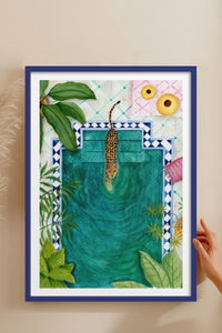 HOMEPACK Ahşap Çerçeveli Tablo Çerçeveli Poster Sanatsal Modern Duvar Dekoru TK-946