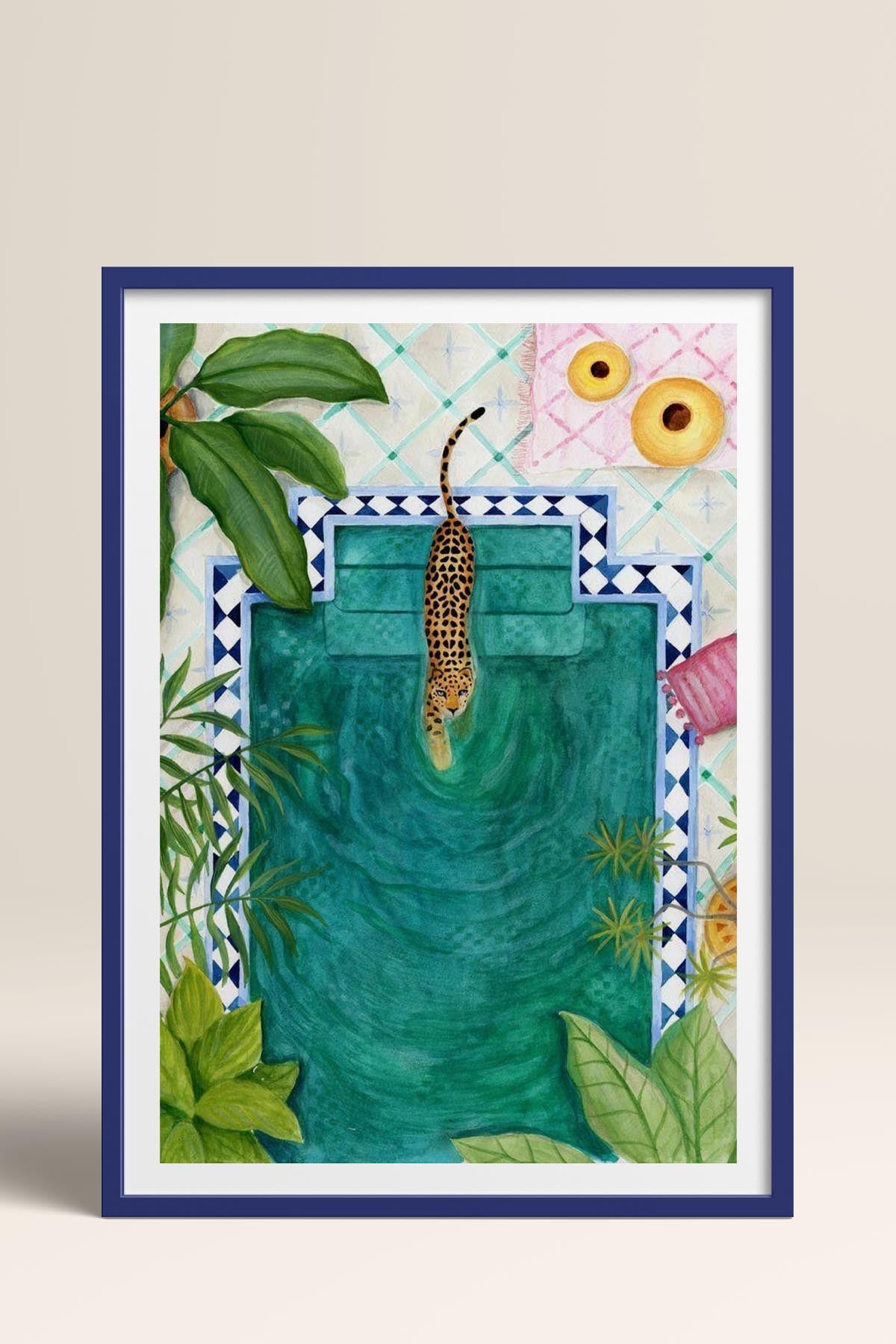 HOMEPACK Ahşap Çerçeveli Tablo Çerçeveli Poster Sanatsal Modern Duvar Dekoru TK-946