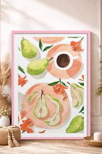 HOMEPACK Ahşap Çerçeveli Tablo Çerçeveli Poster Sanatsal Modern Duvar Dekoru TK-947