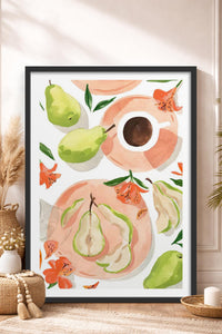 HOMEPACK Ahşap Çerçeveli Tablo Çerçeveli Poster Sanatsal Modern Duvar Dekoru TK-947