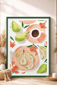 HOMEPACK Ahşap Çerçeveli Tablo Çerçeveli Poster Sanatsal Modern Duvar Dekoru TK-947
