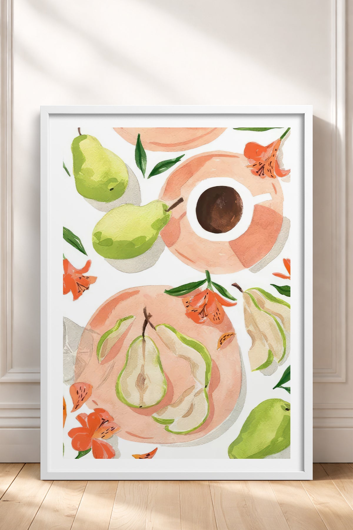 HOMEPACK Ahşap Çerçeveli Tablo Çerçeveli Poster Sanatsal Modern Duvar Dekoru TK-947