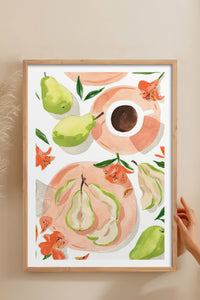HOMEPACK Ahşap Çerçeveli Tablo Çerçeveli Poster Sanatsal Modern Duvar Dekoru TK-947