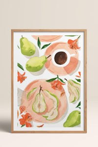 HOMEPACK Ahşap Çerçeveli Tablo Çerçeveli Poster Sanatsal Modern Duvar Dekoru TK-947