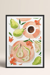 HOMEPACK Ahşap Çerçeveli Tablo Çerçeveli Poster Sanatsal Modern Duvar Dekoru TK-947