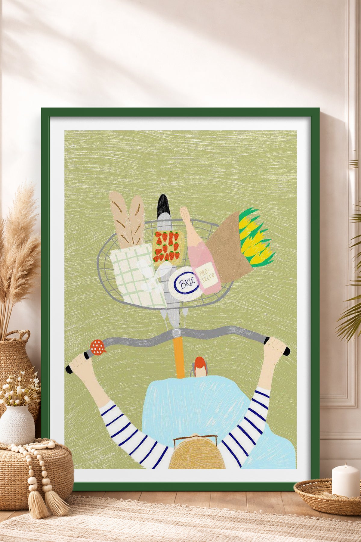 HOMEPACK Ahşap Çerçeveli Tablo Çerçeveli Poster Sanatsal Modern Duvar Dekoru TK-948