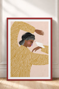 HOMEPACK Ahşap Çerçeveli Tablo Çerçeveli Poster Sanatsal Modern Duvar Dekoru TK-951