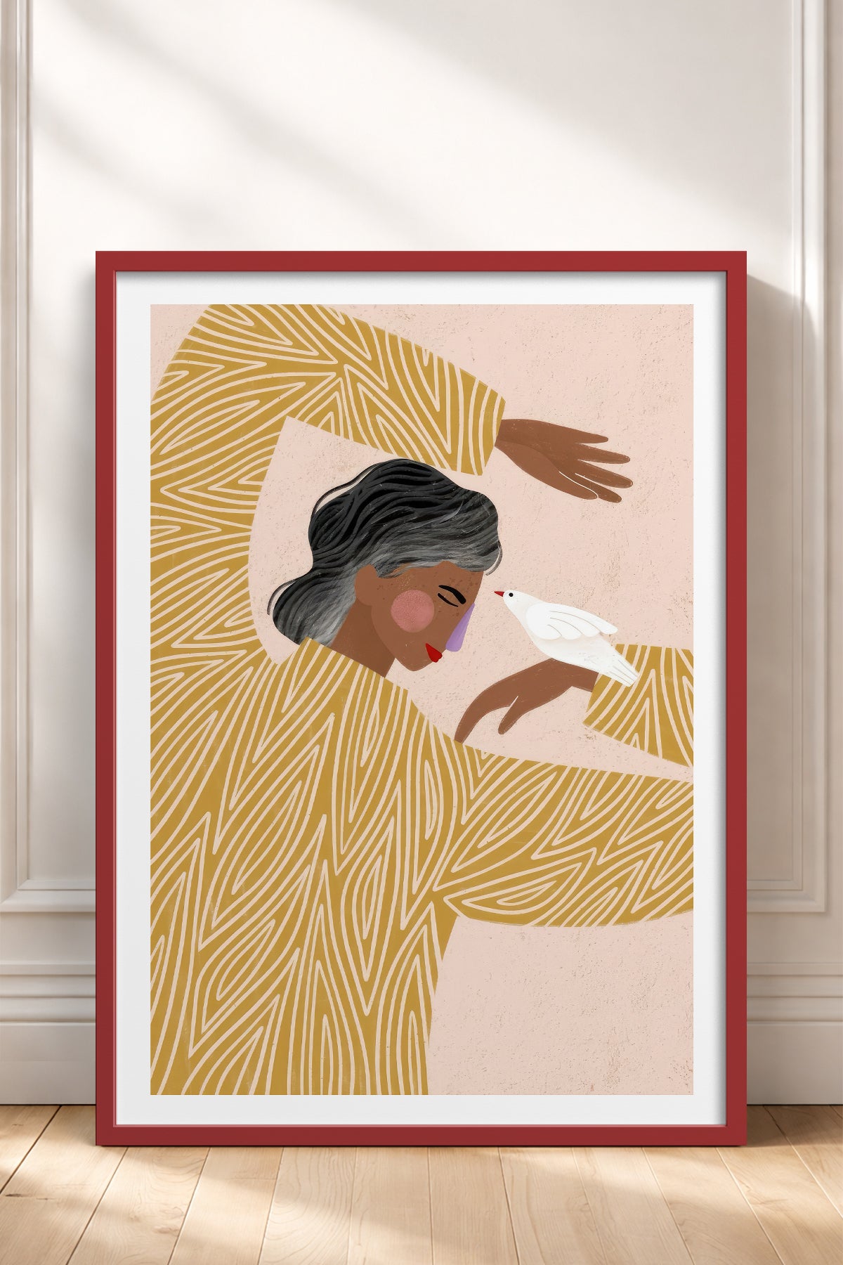 HOMEPACK Ahşap Çerçeveli Tablo Çerçeveli Poster Sanatsal Modern Duvar Dekoru TK-951