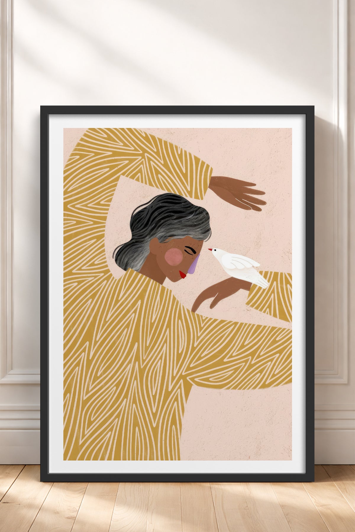 HOMEPACK Ahşap Çerçeveli Tablo Çerçeveli Poster Sanatsal Modern Duvar Dekoru TK-951