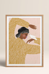 HOMEPACK Ahşap Çerçeveli Tablo Çerçeveli Poster Sanatsal Modern Duvar Dekoru TK-951