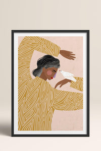 HOMEPACK Ahşap Çerçeveli Tablo Çerçeveli Poster Sanatsal Modern Duvar Dekoru TK-951