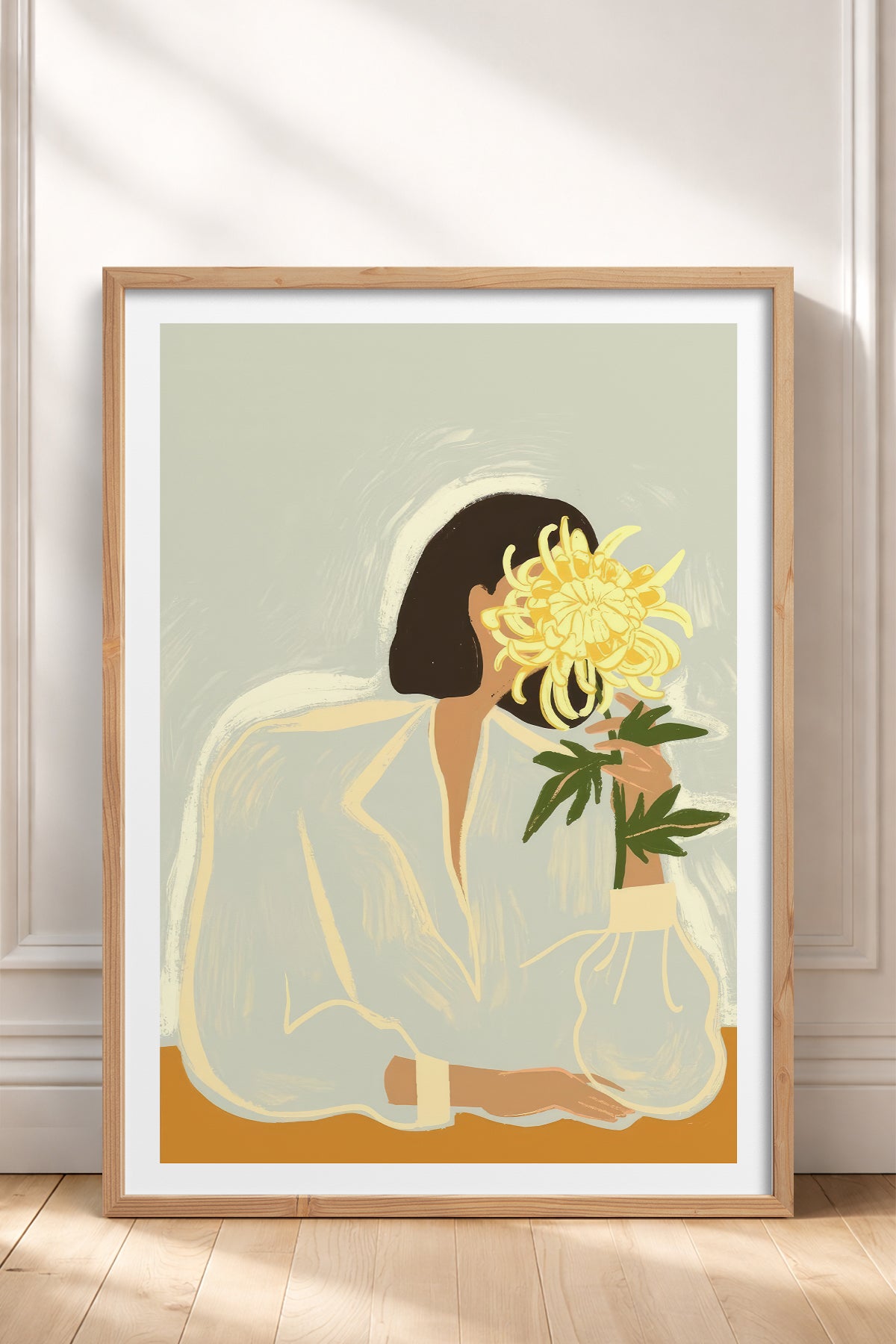 HOMEPACK Ahşap Çerçeveli Tablo Çerçeveli Poster Sanatsal Modern Duvar Dekoru TK-952