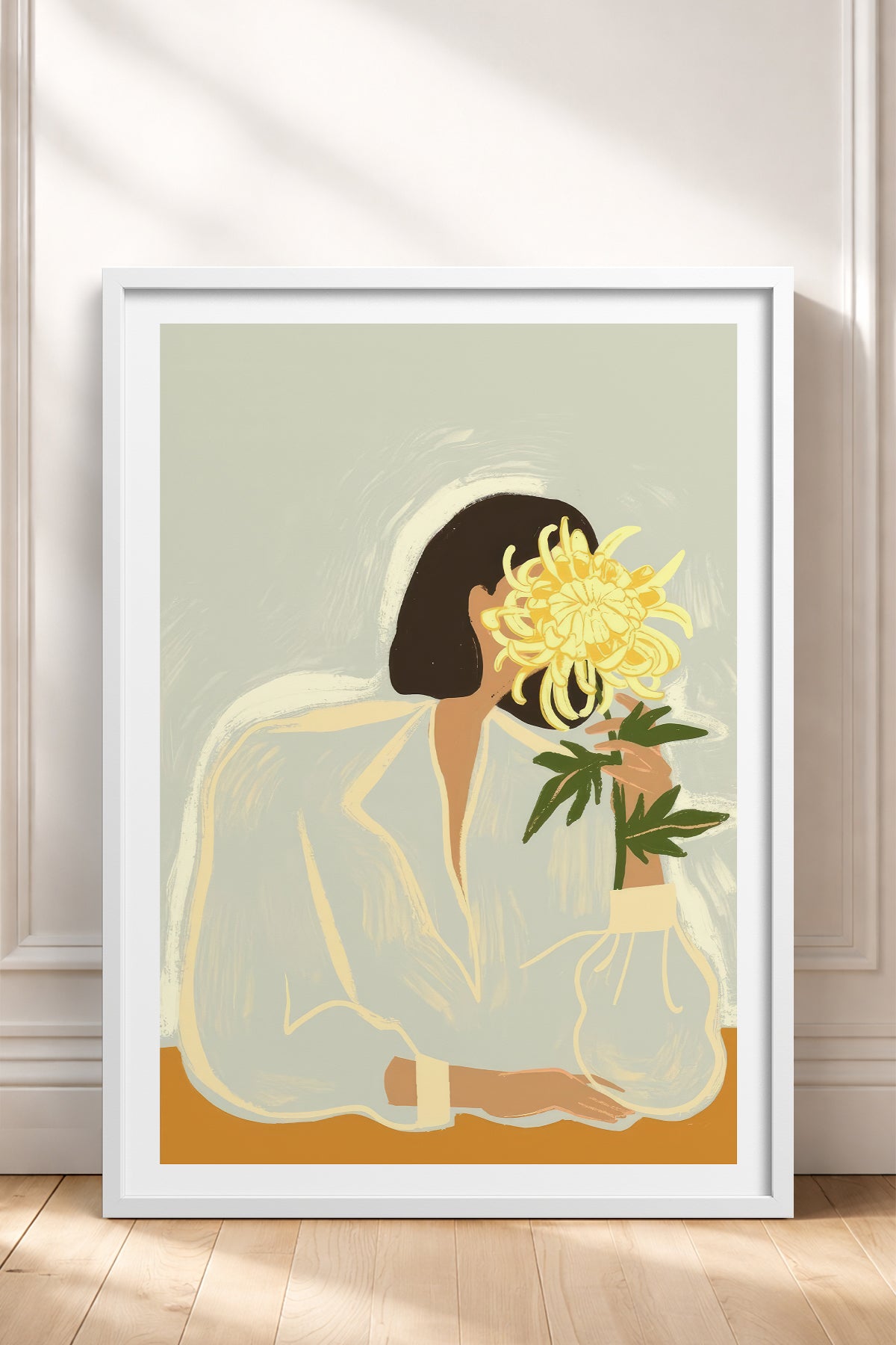 HOMEPACK Ahşap Çerçeveli Tablo Çerçeveli Poster Sanatsal Modern Duvar Dekoru TK-952