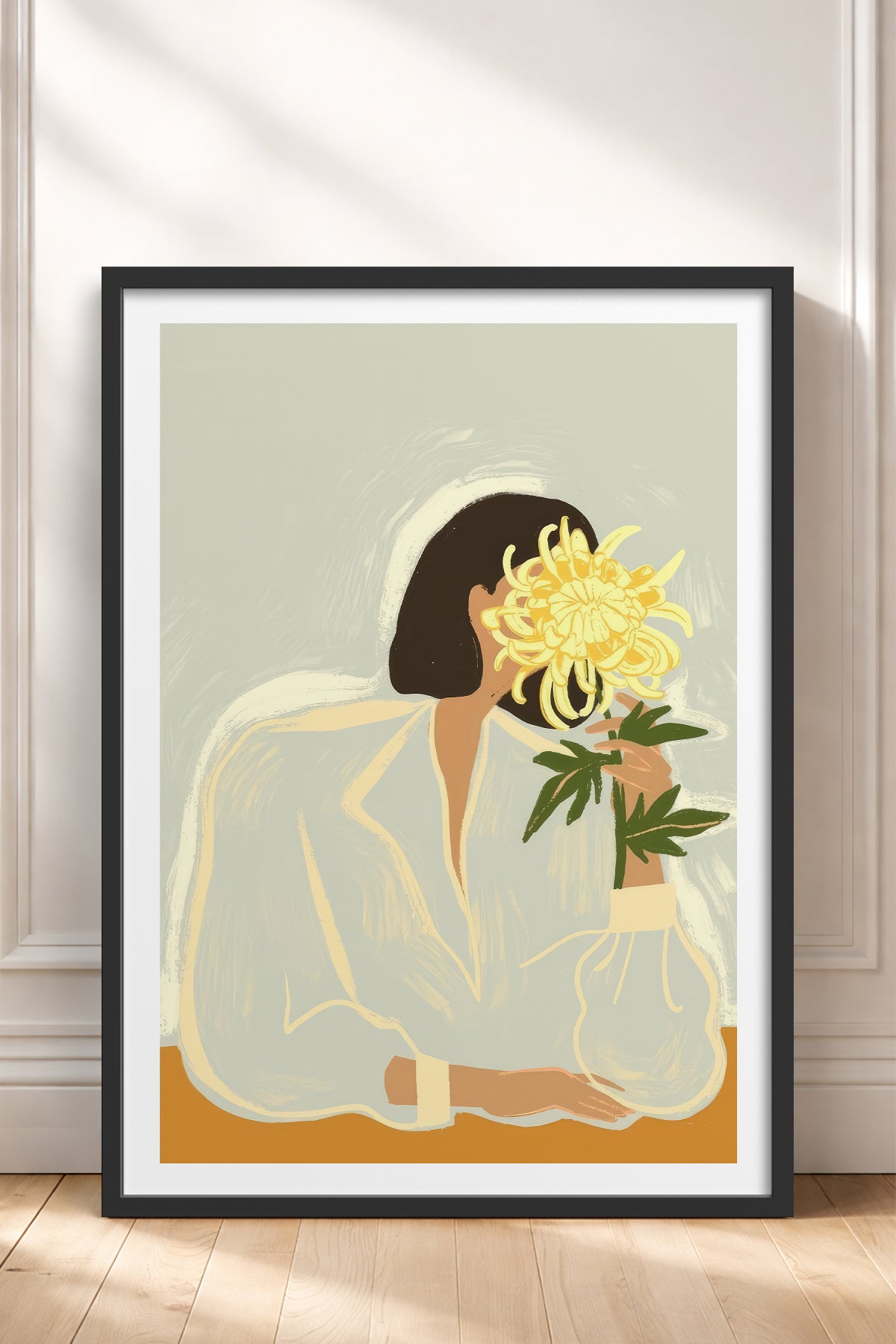 HOMEPACK Ahşap Çerçeveli Tablo Çerçeveli Poster Sanatsal Modern Duvar Dekoru TK-952