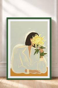 HOMEPACK Ahşap Çerçeveli Tablo Çerçeveli Poster Sanatsal Modern Duvar Dekoru TK-952