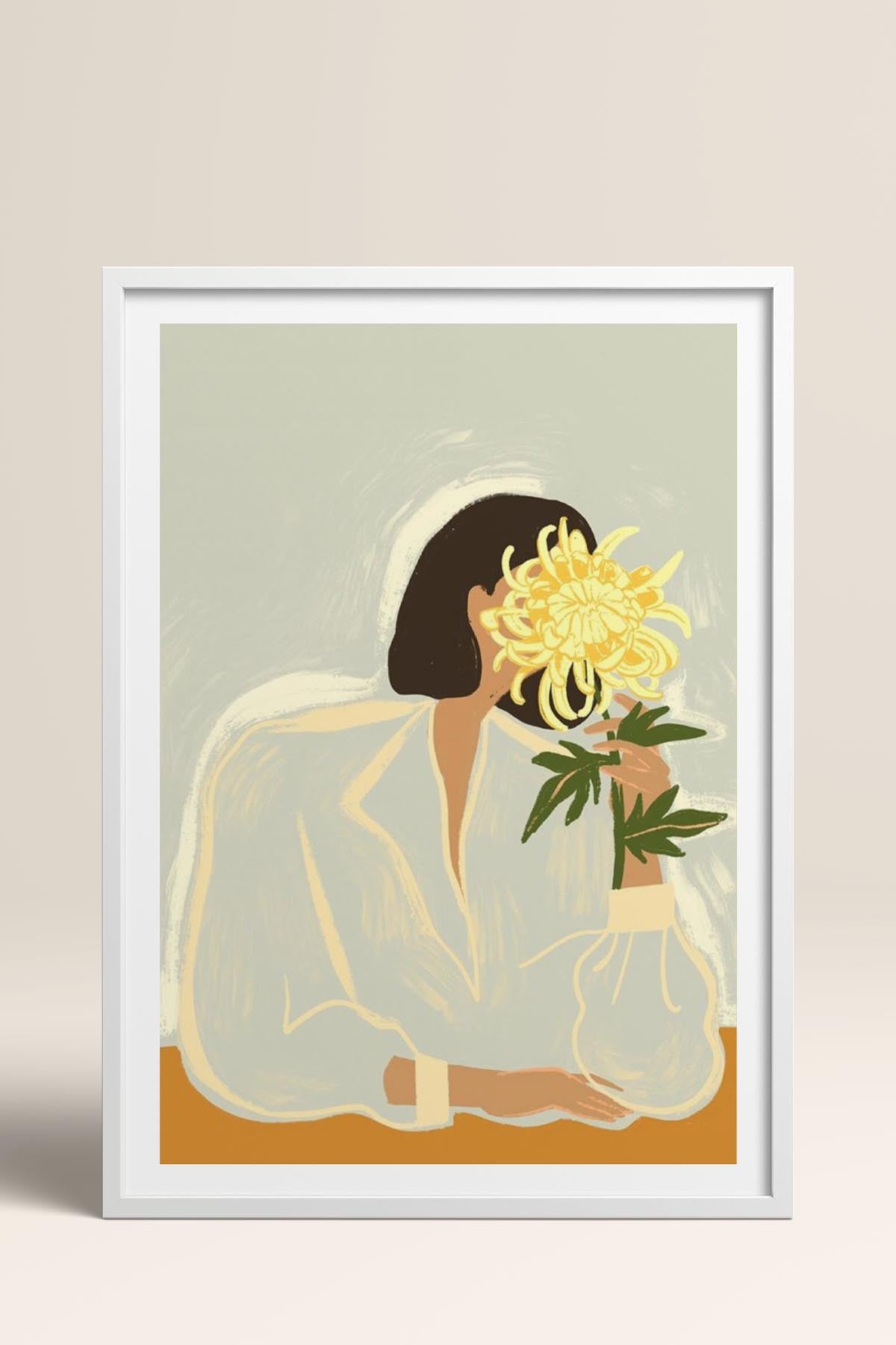 HOMEPACK Ahşap Çerçeveli Tablo Çerçeveli Poster Sanatsal Modern Duvar Dekoru TK-952