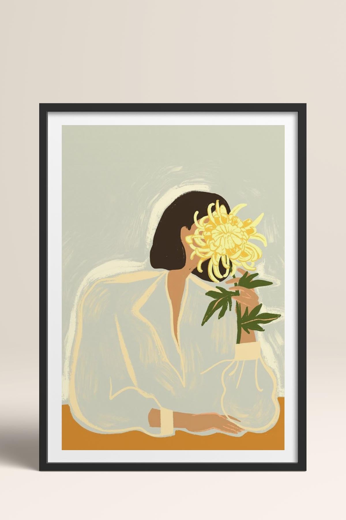 HOMEPACK Ahşap Çerçeveli Tablo Çerçeveli Poster Sanatsal Modern Duvar Dekoru TK-952