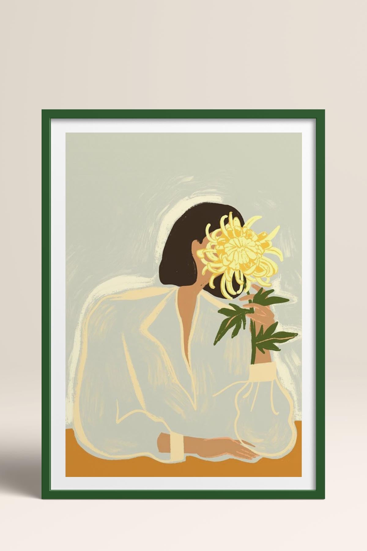 HOMEPACK Ahşap Çerçeveli Tablo Çerçeveli Poster Sanatsal Modern Duvar Dekoru TK-952