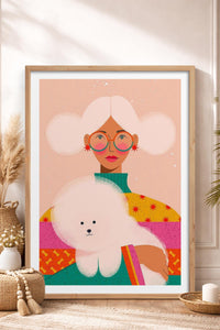 HOMEPACK Ahşap Çerçeveli Tablo Çerçeveli Poster Sanatsal Modern Duvar Dekoru TK-955