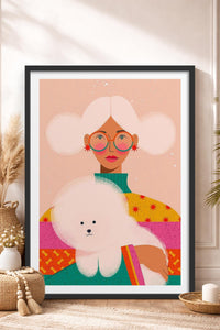HOMEPACK Ahşap Çerçeveli Tablo Çerçeveli Poster Sanatsal Modern Duvar Dekoru TK-955