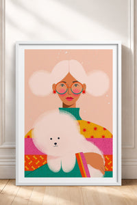 HOMEPACK Ahşap Çerçeveli Tablo Çerçeveli Poster Sanatsal Modern Duvar Dekoru TK-955