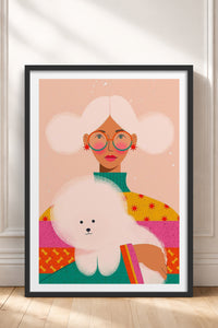 HOMEPACK Ahşap Çerçeveli Tablo Çerçeveli Poster Sanatsal Modern Duvar Dekoru TK-955