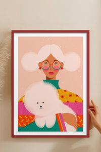HOMEPACK Ahşap Çerçeveli Tablo Çerçeveli Poster Sanatsal Modern Duvar Dekoru TK-955