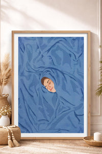 HOMEPACK Ahşap Çerçeveli Tablo Çerçeveli Poster Sanatsal Modern Duvar Dekoru TK-956