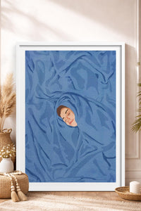 HOMEPACK Ahşap Çerçeveli Tablo Çerçeveli Poster Sanatsal Modern Duvar Dekoru TK-956