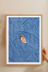 HOMEPACK Ahşap Çerçeveli Tablo Çerçeveli Poster Sanatsal Modern Duvar Dekoru TK-956