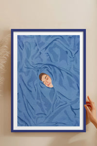 HOMEPACK Ahşap Çerçeveli Tablo Çerçeveli Poster Sanatsal Modern Duvar Dekoru TK-956