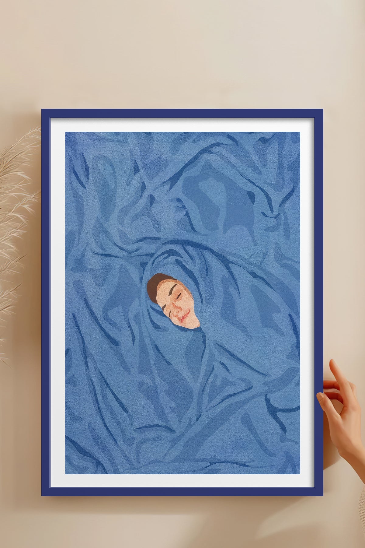HOMEPACK Ahşap Çerçeveli Tablo Çerçeveli Poster Sanatsal Modern Duvar Dekoru TK-956