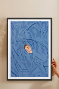 HOMEPACK Ahşap Çerçeveli Tablo Çerçeveli Poster Sanatsal Modern Duvar Dekoru TK-956