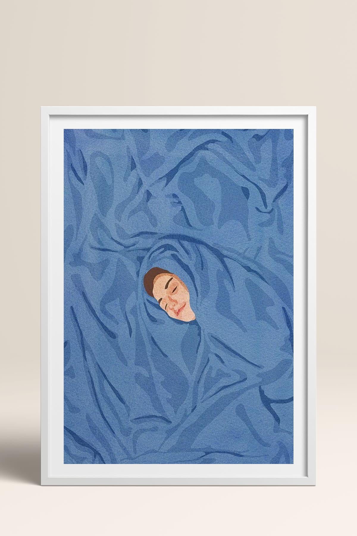 HOMEPACK Ahşap Çerçeveli Tablo Çerçeveli Poster Sanatsal Modern Duvar Dekoru TK-956
