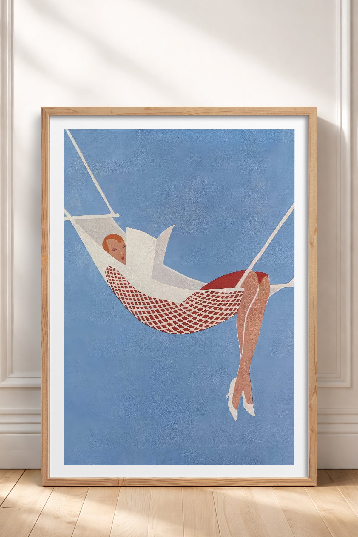 HOMEPACK Ahşap Çerçeveli Tablo Çerçeveli Poster Sanatsal Modern Duvar Dekoru TK-958