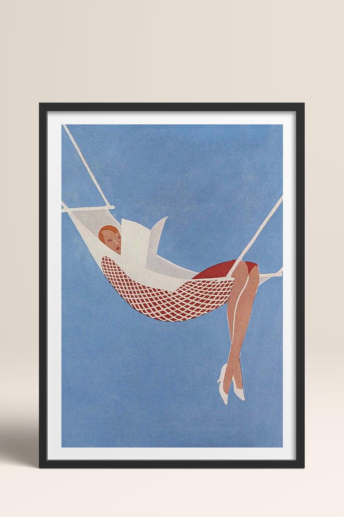 HOMEPACK Ahşap Çerçeveli Tablo Çerçeveli Poster Sanatsal Modern Duvar Dekoru TK-958