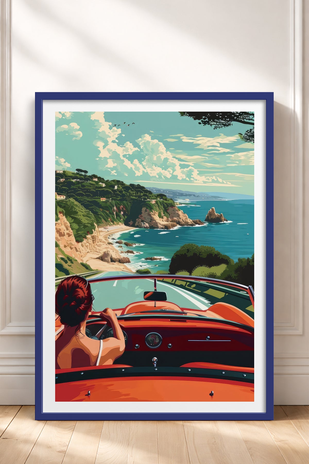 HOMEPACK Ahşap Çerçeveli Tablo Çerçeveli Poster Sanatsal Modern Duvar Dekoru TK-959