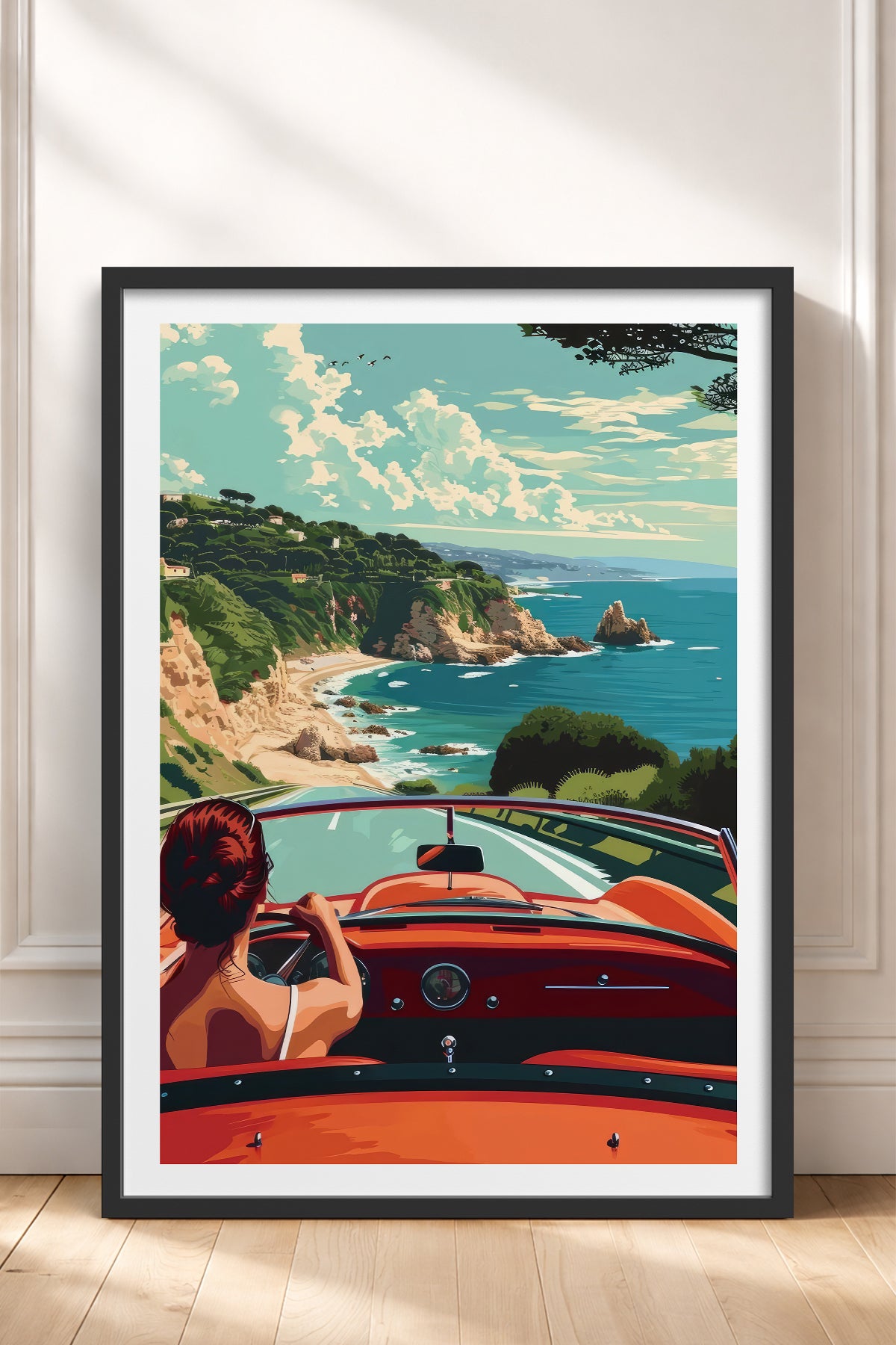 HOMEPACK Ahşap Çerçeveli Tablo Çerçeveli Poster Sanatsal Modern Duvar Dekoru TK-959
