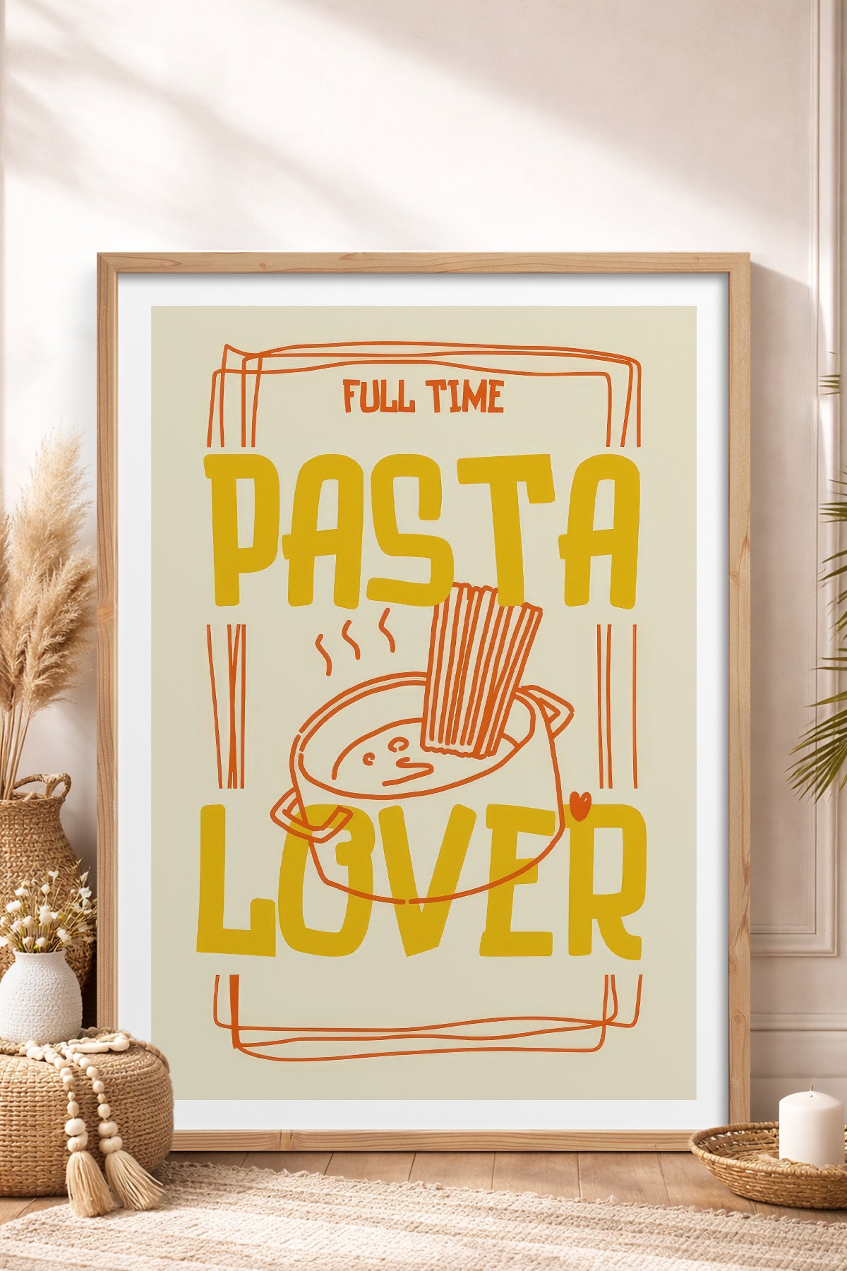 HOMEPACK Ahşap Çerçeveli Tablo Çerçeveli Poster Sanatsal Modern Duvar Dekoru TK-960