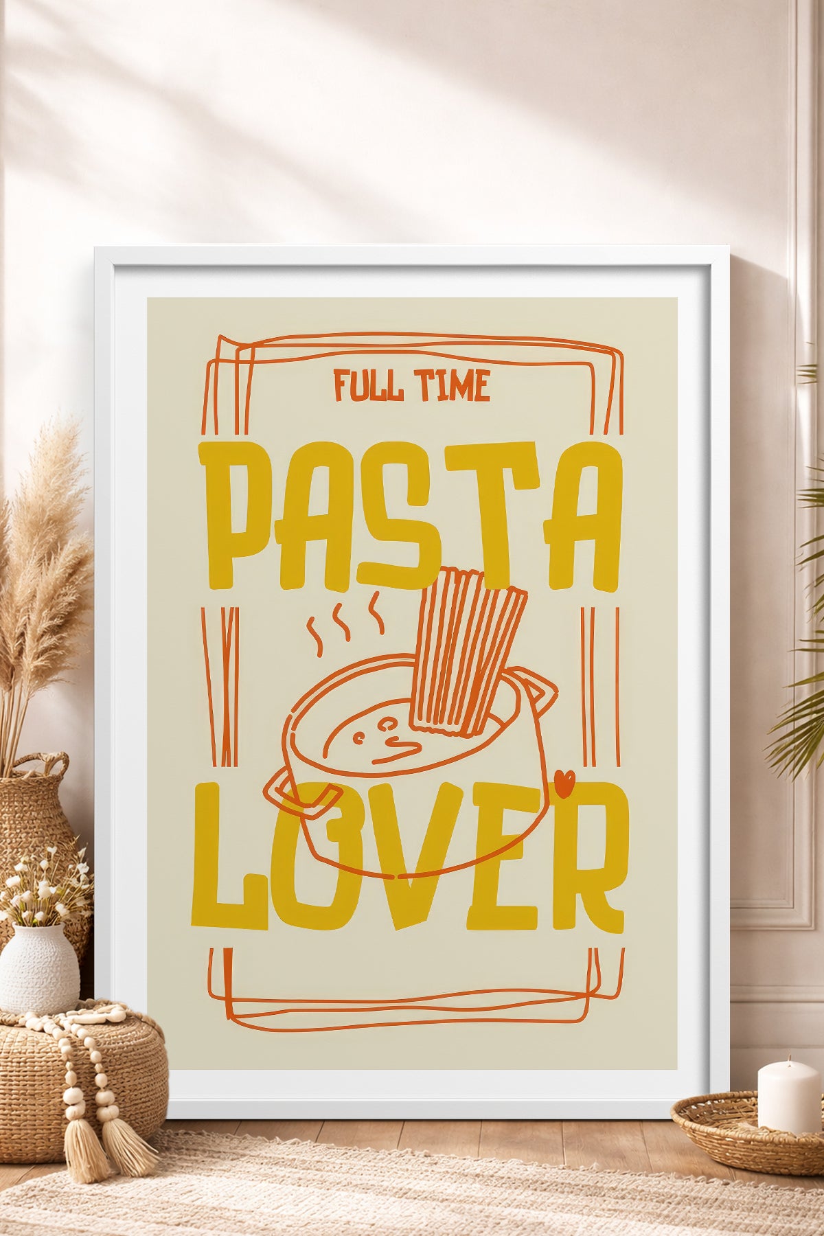 HOMEPACK Ahşap Çerçeveli Tablo Çerçeveli Poster Sanatsal Modern Duvar Dekoru TK-960