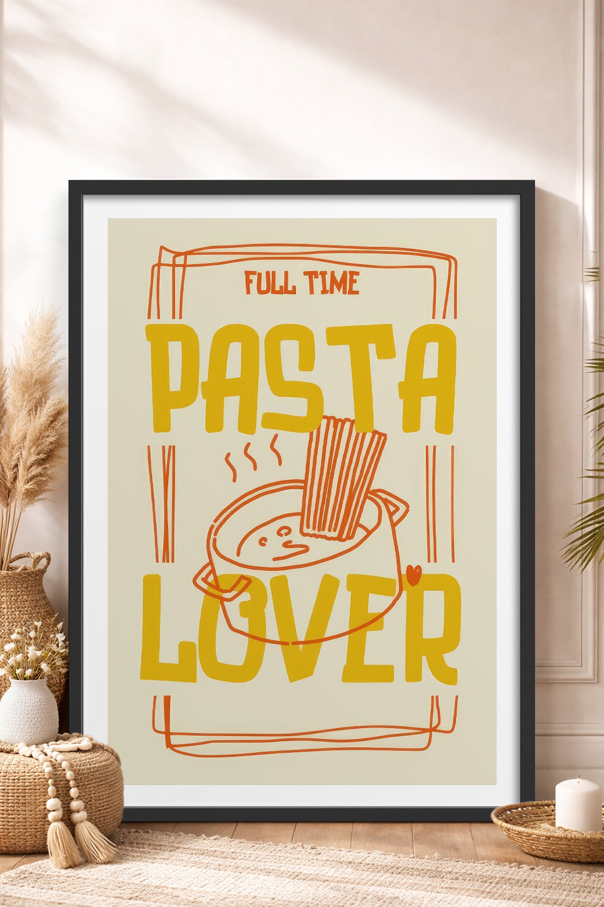 HOMEPACK Ahşap Çerçeveli Tablo Çerçeveli Poster Sanatsal Modern Duvar Dekoru TK-960