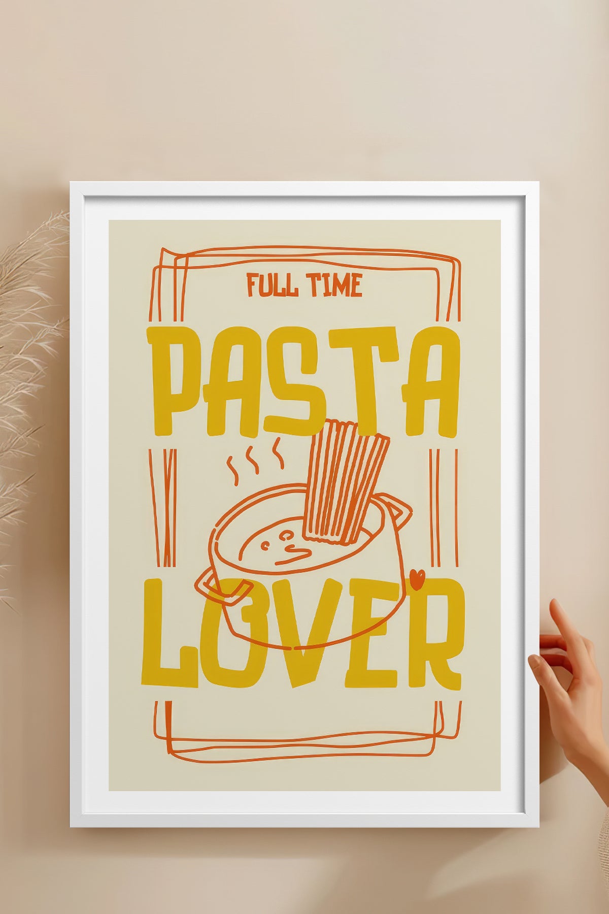 HOMEPACK Ahşap Çerçeveli Tablo Çerçeveli Poster Sanatsal Modern Duvar Dekoru TK-960
