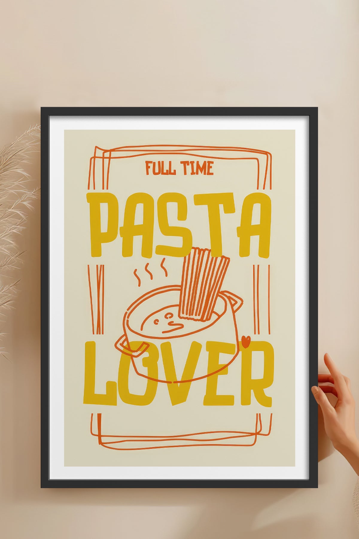 HOMEPACK Ahşap Çerçeveli Tablo Çerçeveli Poster Sanatsal Modern Duvar Dekoru TK-960